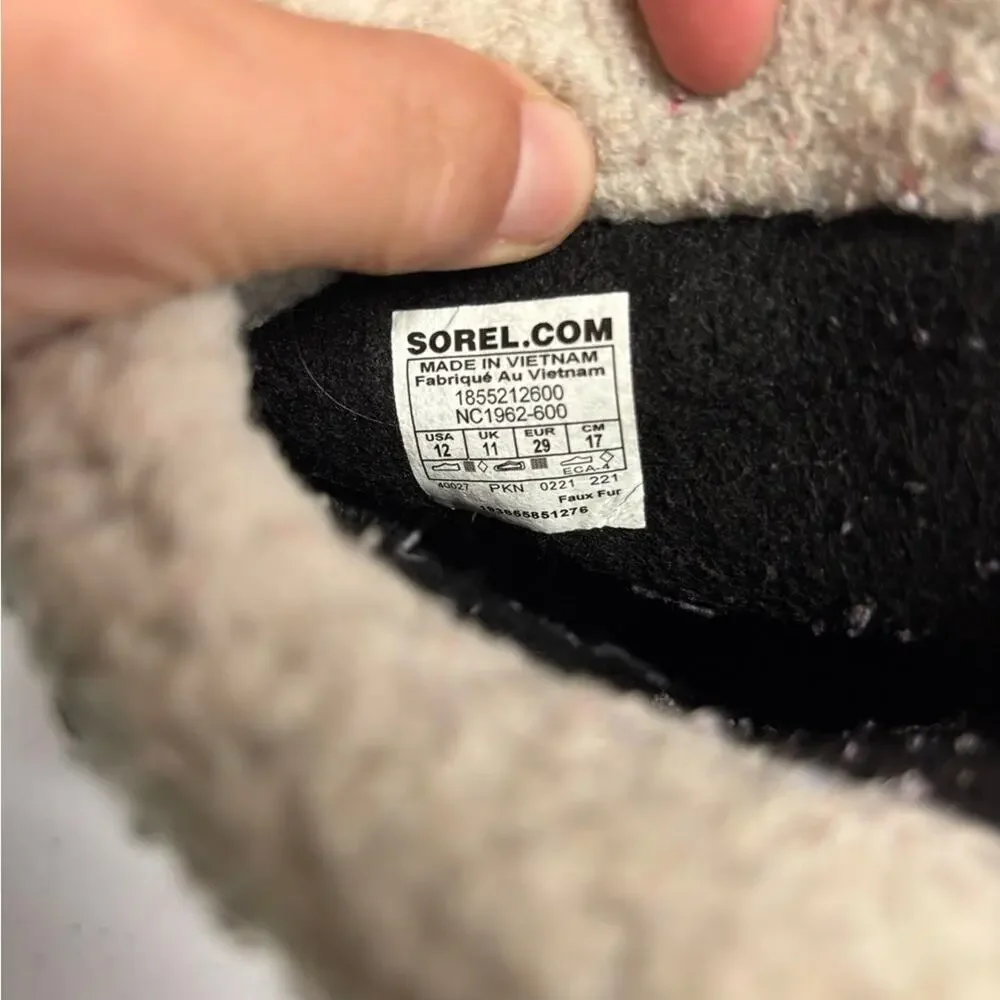 Sorel Kids' Yoot Pac Nylon Waterproof Pink Boots Child Size 12